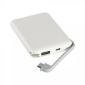 Power Bank 5000 mAh 2.1A Biały