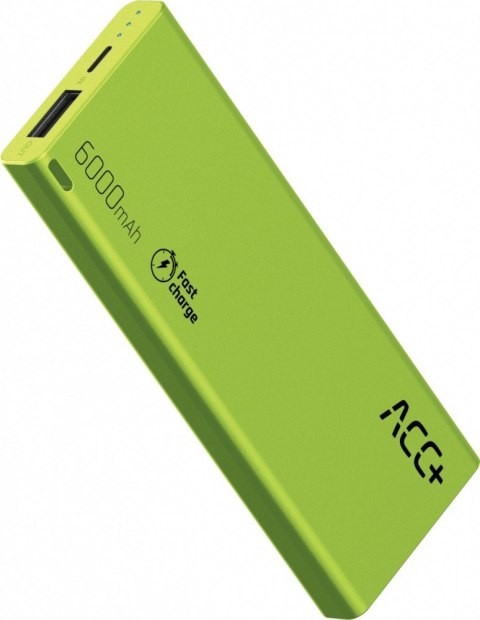 Power Bank ACC+ THIN 6000 mAh zielony