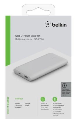 PowerBank 10k MAH 18W biały