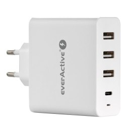 Ładowarka sieciowa 3xUSB, USB-C PD 60,5W, szybkie ładowanie