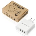 Ładowarka sieciowa 3xUSB, USB-C PD 60,5W, szybkie ładowanie