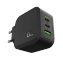 Ładowarka sieciowa PowerGaN 65W PD 3.0 QC 3.0 2xUSB-C 1xUSB-A