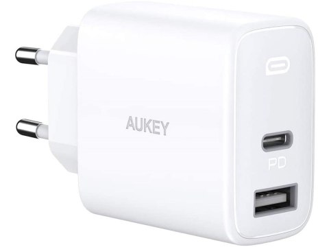 PA-F3S White ładowarka sieciowa 2xUSB Power Delivery (1xUSBA + 1xUSB C) 32W 4.8A