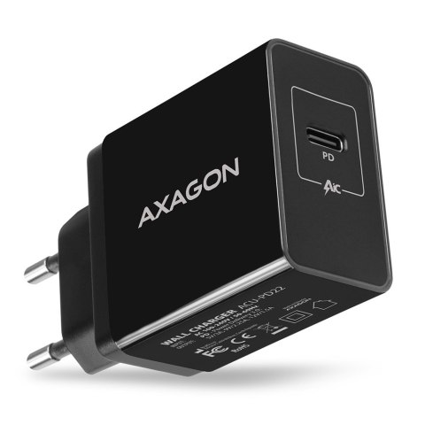 ACU-PD22 Ładowarka sieciowa PD 22W, 1x port USB-C, PD3.0/QC3.0/AFC/FCP/Apple