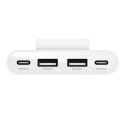 Ładowarka 4-portowa 2xUSB-C, 2xUSB-A 30W, biała