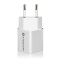 Ładowarka USB/USB-C QC3.0 30W technologia GaN Biała