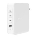 Ładowarka ścienna 140W 4-ports (3xC 1xA) UK, EU, US Plugs biała