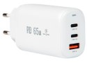 Ładowarka sieciowa gniazdo USB+USB-Cx2 65W