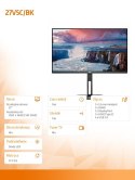 Monitor 27V5C 27 cali IPS HDMI DP USB-C Pivot Głośniki