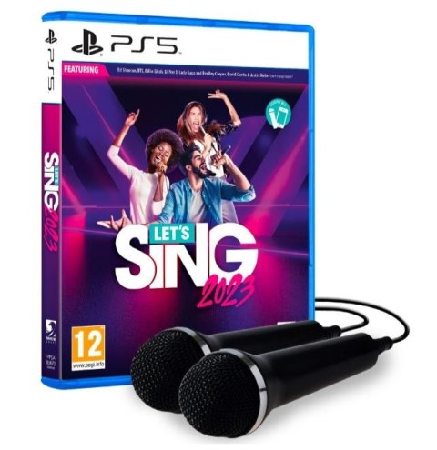 Gra PlayStation 5 Let's Sing 2023 + 2 mikrofony