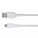 Kabel Belkin BoostCharge Braided Lightning to USB-A Cable 2m oplot White