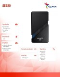 Dysk zewnętrzny SSD SE920 1TB USB4C 3800/3700 MB/s czarny