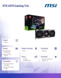 Karta grfaiczna RTX 4070 GAMING TRIO 12G GDDRX6 192bit 3DP