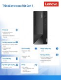 Komputer ThinkCentre Neo 50t G4 TWR 12JB003DPB W11Pro i3-13100/8GB/256GB+1TB/INT/3YRS OS