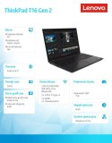 Notebook ThinkPad T16 G2 21HH0036PB W11Pro i7-1355U/32GB/1TB/INT/16.0 WQUXGA/3YRS Premier Support