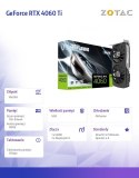 Karta graficzna GeForce RTX 4060 Ti TWIN EDGE 16GB GDDR6 128bit 3DP