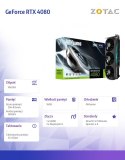 Karta graficzna GeForce RTX 4080 Trinity Black 16GB GDDR6X 256bit HDMI