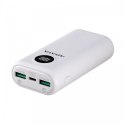 Powerbank P10000QCD 10000mAh Biały QC/PD