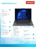 Notebook ThinkPad E16 G1 21JN005VPB W11Pro i3-1315U/8GB/512GB/INT/16.0 WUXGA/3YRS OS + 1YR Premier Support