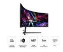 Samsung Monitor 57 cali G95NC VA 7680x2160 DUHD 32:9 3xHDMI 1xDP 2xUSB 3.0 KVM 1ms 240Hz HAS Gaming zakrzywiony 3Yd2d