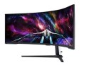 Samsung Monitor 57 cali G95NC VA 7680x2160 DUHD 32:9 3xHDMI 1xDP 2xUSB 3.0 KVM 1ms 240Hz HAS Gaming zakrzywiony 3Yd2d