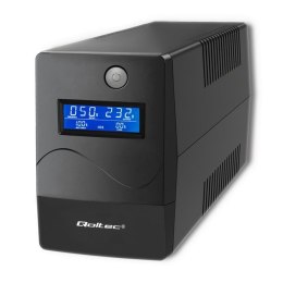 QOLTEC ZASILACZ AWARYJNY UPS 1000VA | 600W | LCD | USB | RJ45