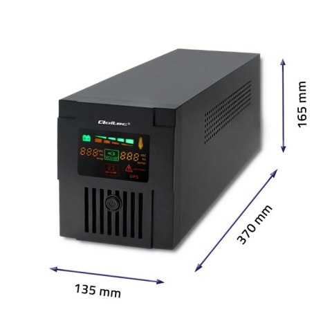 Zasilacz UPS Qoltec Monolith 53956 (TWR; 2000VA)