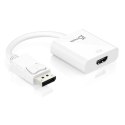 Adapter j5create DisplayPort to HDMI Adapter (DisplayPort m - HDMI f 9cm; kolor biały) JDA154-N