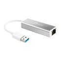 Adapter j5create USB 3.0 Gigabit Ethernet Adapter; kolor srebrny JUE130-N