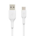 Kabel Belkin BoostCharge USB-C to USB-A Cable 15W 3m White