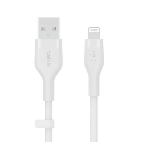 BELKIN KABEL USB-A - LIGHTNING SILICONE 2M BIAŁY