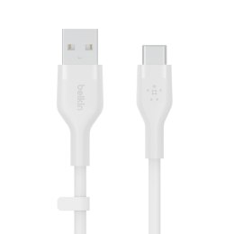 BELKIN KABEL USB-A - USB-C SILICONE 2M BIAŁY