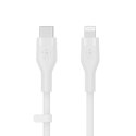 BELKIN KABEL USB-C - LIGHTNING, SILICONE, 2M,BIAŁY