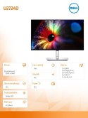 Monitor U2724D 27 cali IPS LED QHD(2560x1440)/16:9/HDMI/DP/USB-C/USB/3Y