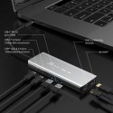 Stacja dokująca j5create USB4 8K Multi-Port Hub 1x8K HDMI/2xUSB3.2/2xUSB-C/RJ45 2.5G srebrna JCD403-N