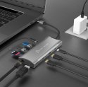 Stacja dokująca j5create 4K60 Elite USB-C Triple-Monitor 10Gbps Mini Dock 2x4K HDMI/1xDisplay Port/2xUSB 3.1/2xUSB-C/Card Reader