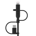 BELKIN CABLE 3W1 USB-A - LTG/MICROUSB/USB-C 1M