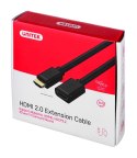 UNITEK PRZEDŁUŻACZ HDMI 2.0, M/F, 3M, Y-C166K