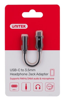 UNITEK ADAPTER USB-C - MINIJACK 3.5MM (F), M1204A