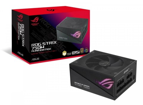 Zasilacz Rog Strix 750W 80+ Gold Aura ATX 3.0 czarny