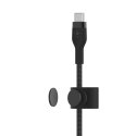 Kabel Belkin BoostCharge Pro Flex USB-C Cable with Lightning Connector 2m Silicone oplot Black