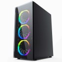 GEMBIRD OBUDOWA FORNAX 1500RGB MIDI-TOWER (2X USB 3.0, HD AUDIO, 4X FAN, PRZEZROCZYSTY PANEL BOCZNY) CZARNA