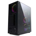 GEMBIRD OBUDOWA FORNAX 1500RGB MIDI-TOWER (2X USB 3.0, HD AUDIO, 4X FAN, PRZEZROCZYSTY PANEL BOCZNY) CZARNA