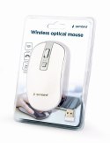 GEMBIRD MYSZ MUSW-4B-06-WS OPTYCZNA 1600 DPI USB BEZPRZEWODOWA, NANO ODBIORNIK, BIAŁA