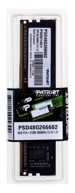 Pamięć Patriot Memory SIGNATURE PSD48G266682 (DDR4 DIMM; 1 x 8 GB; 2666 MHz; CL19)