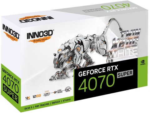 Karta graficzna INNO3D GeForce RTX 4070 SUPER TWIN X2 OC WHITE