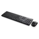 Zestaw klawiatura + mysz Lenovo 100 Wireless Combo Keyboard & Mouse GX30L66303 (USB 2.0; (EN); kolor czarny; optyczna; 1000 DPI)