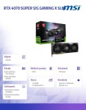 Karta graficzna GeForce RTX 4070 SUPER 12G GAMING X SLIM GDDRX6 192bit