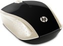 Mysz HP Wireless Mouse 200 Silk Gold bezprzewodowa czarno-złota 2HU83AA