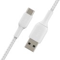 Kabel Belkin BoostCharge Braided USB-C to USB-A Cable 3m oplot White